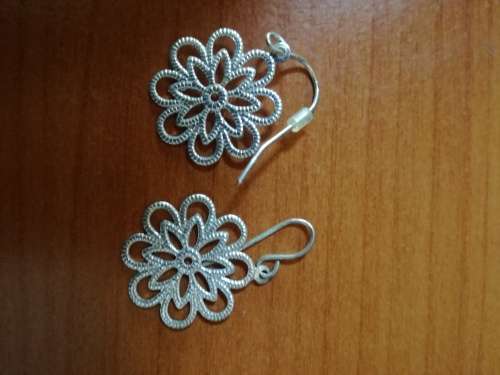 Rose Drop + Flower Earrings